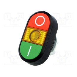 1 pcs x ABB - 1SFA611131R1103 - Switch: double, 22mm, Stabl.pos: 1, green/red, MLB-1, IP66, flat