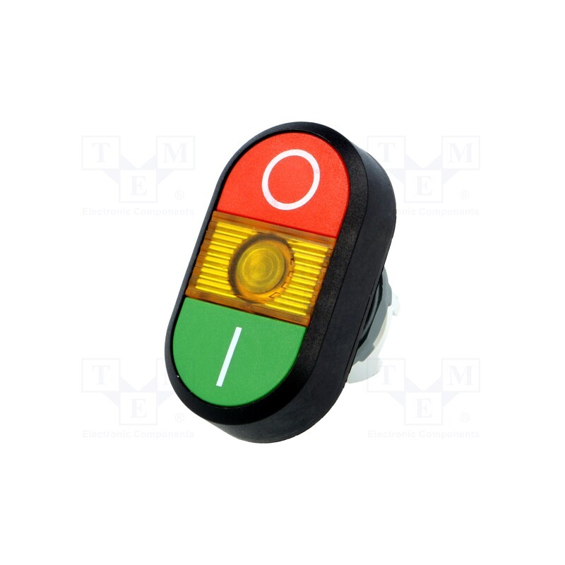 1 pcs x ABB - 1SFA611131R1103 - Switch: double, 22mm, Stabl.pos: 1, green/red, MLB-1, IP66, flat
