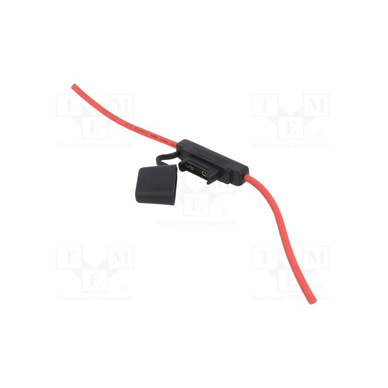 1 pcs x OPTIFUSE - LPX-01B-8R - Fuse holder, 29.7mm, 80A, Leads: cables, 32V