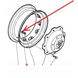3009748x1 rim nut m16 x 1 5