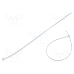 100 pcs x FIX&FASTEN - FIX-S-3.6X280/N - Cable tie, L: 280mm, W: 3.6mm, polyamide, 177N, natural, Ømax: 76mm