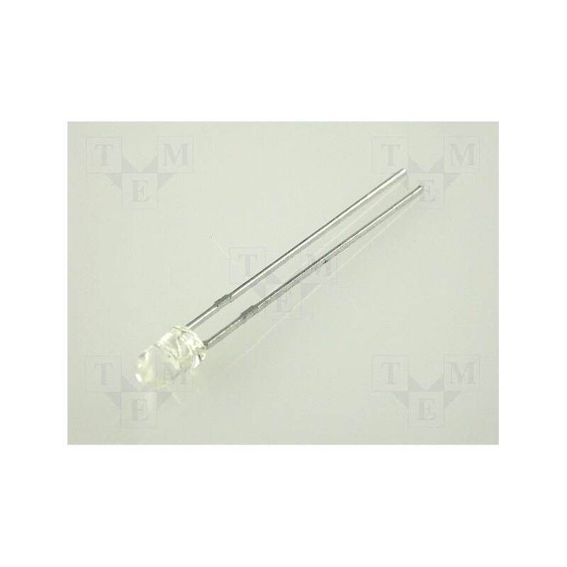 2 pcs x KINGBRIGHT ELECTRONIC - L-934MGC - LED, 3mm, green, 700mcd, 50°, Front: convex, No.of term: 2