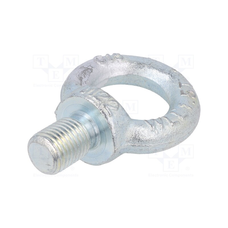 1 pcs x DROMET - SZU22 - Lifting eye bolt, M22x36, Head: eye, steel, zinc, DIN 580, 50mm