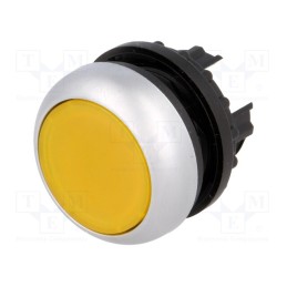 1 pcs x EATON ELECTRIC - M22-DRL-Y - Switch: push-button, 22mm, Stabl.pos: 2, yellow, M22-FLED,M22-LED