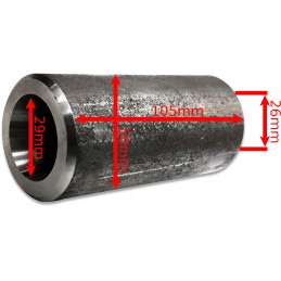 Bushing sleeve 105 x 50 mm diameter 29 26 teeth 880 mm