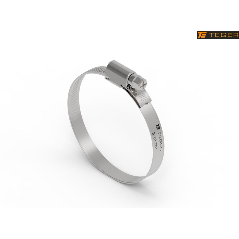 Clamping band 8 12 snail, width 9mm, teg