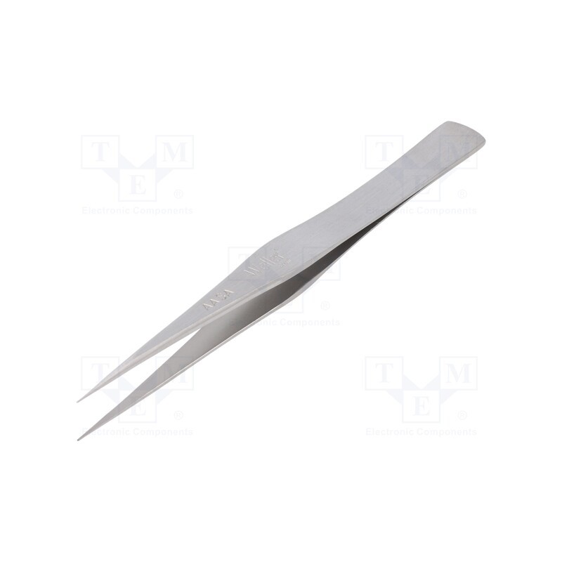 1 pcs x WELLER - AASA - Tweezers, 127mm, for precision works, Blade tip shape: sharp