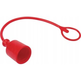 PVC dust cap, red