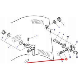 3009544x1 ball head screw m8 x 12
