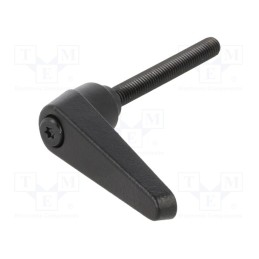 1 pcs x ELESA+GANTER - GN 101-14-M6-50-SW - Lever, adjustable, Thread len: 50mm, Lever length: 45mm