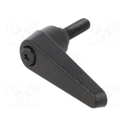 1 pcs x ELESA+GANTER - GN 101-14-M6-20-SW - Lever, adjustable, Thread len: 20mm, Lever length: 45mm