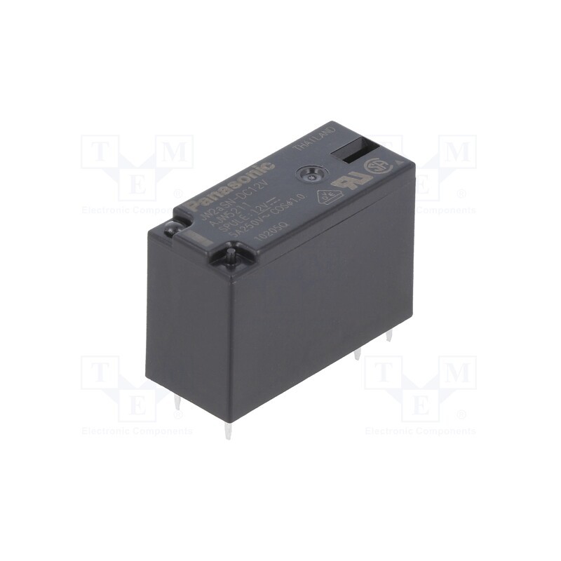 1 pcs x PANASONIC - JW2ASN12ULCSAT - Relay: electromagnetic, DPST-NO, Ucoil: 12VDC, Icontacts max: 5A