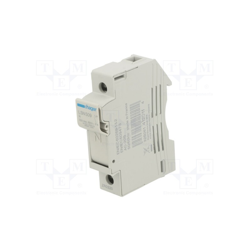1 pcs x HAGER - LSN509 - Fuse disconnector, 10x38mm, for DIN rail mounting, 32A, 690V