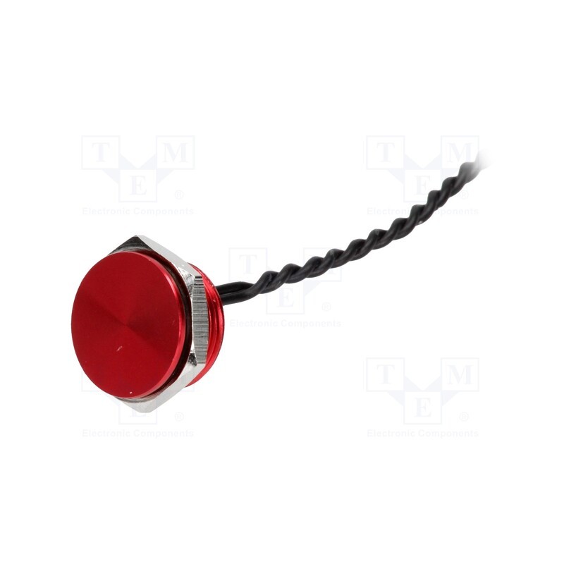 1 pcs x ONPOW - PS161P10YRD1 - Switch: piezoelectric, Pos: 2, SPST-NO, 0.2A/24VAC, 0.2A/24VDC