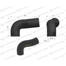 Radiator hose 747946m91 massey ferguson warynsk