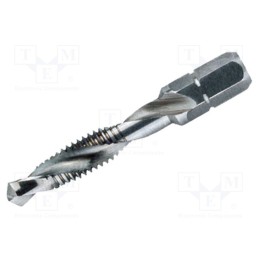 1 pcs x WIHA - 27898 SB7807004039 - Tap, M4, 39mm, metal,plastic, Mounting: 1/4' (C6,3mm)