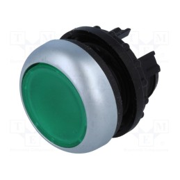 1 pcs x EATON ELECTRIC - M22-DRL-G - Switch: push-button, 22mm, Stabl.pos: 2, green, M22-FLED,M22-LED