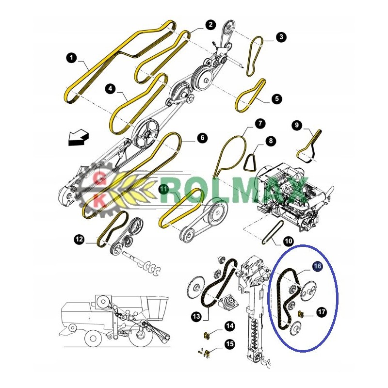 Chain 84431347 new holland cnh