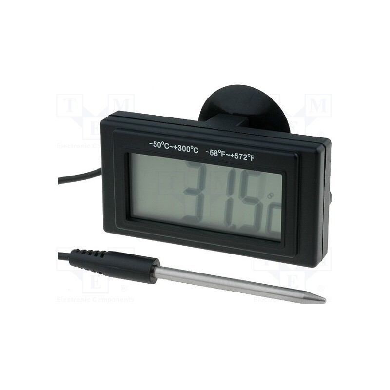 1 pcs x AXIOMET - MOD-TEMP104D - Meter: temperature, digital,mounting, NTC, on panel, LCD, Len: 1m