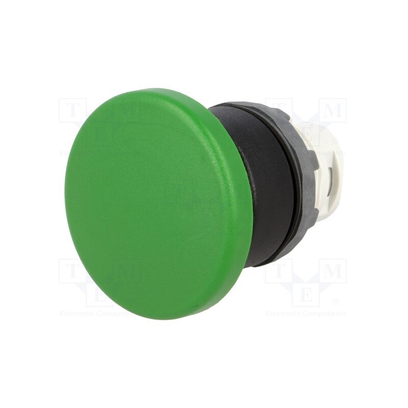 1 pcs x ABB - 1SFA611124R1002 - Switch: push-button, 22mm, Stabl.pos: 1, green, none, IP66, mushroom