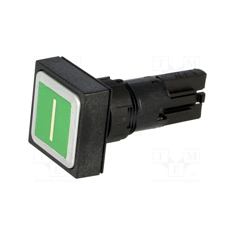 1 pcs x EATON ELECTRIC - Q25D-11 - Switch: push-button, 16mm, Stabl.pos: 1, green, Pos: 2, -25÷70°C