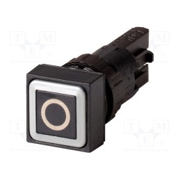 1 pcs x EATON ELECTRIC - Q18D-19 - Switch: push-button, 16mm, Stabl.pos: 1, black, Pos: 2, -25÷70°C