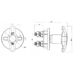 Mass current disconnector hebel 1000a 12v 24v