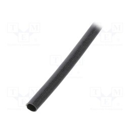 100 m x SYNFLEX - 3110006012 - Insulating tube, fiberglass, black, -20÷155°C, Øint: 7mm