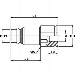 Skvm12c08 quick flat connector skv m plug 1 2