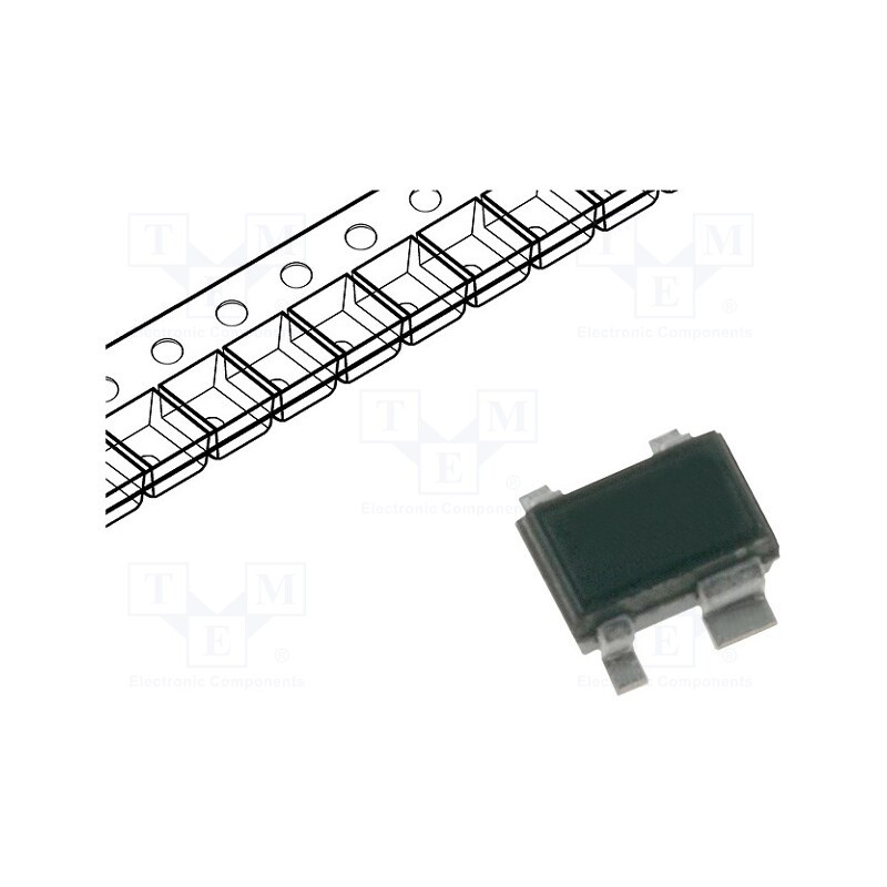 1 pcs x INFINEON TECHNOLOGIES - BFP196WH6327 - Transistor: NPN, bipolar, RF, 20V, 0.15A, 0.7W, SOT343