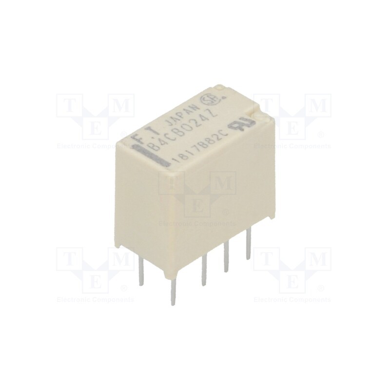1 pcs x FUJITSU - FTR-B4CB024Z - Relay: electromagnetic, DPDT, Ucoil: 24VDC, 2A, 0.3A/125VAC, THT