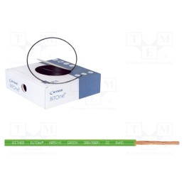 100 m x BITNER - IG2051.07 - Wire, BiTOne,H05V-K, stranded, Cu, 0.75mm2, PVC, green, 300V,500V