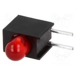 2 pcs x KINGBRIGHT ELECTRONIC - L-1384AD/1ID - LED, in housing, red, 3.4mm, No.of diodes: 1, 20mA, 60°, 2÷2.5V