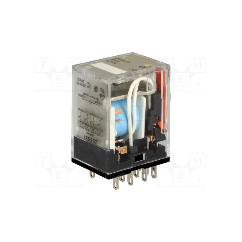 1 pcs x OMRON - MY4 12VDC (S) - Relay: electromagnetic, 4PDT, Ucoil: 12VDC, Icontacts max: 5A, 0.9W