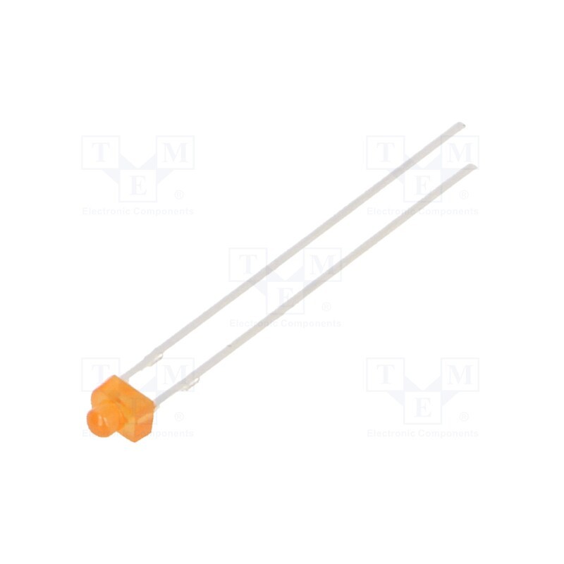 2 pcs x VISHAY - TLUO2401 - LED, 1.8mm, red, 4÷20mcd, 20°, Front: convex, 2÷3V, No.of term: 2