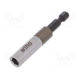 1 pcs x WIHA - 39134 - Holders for screwdriver bits, Socket: 1/4', Overall len: 66mm