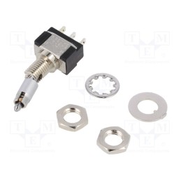 1 pcs x KNITTER-SWITCH - MTL 106 D - Switch: toggle, Pos: 2, SPDT, ON-ON, 6A/125VAC, 6A/6VDC, -45÷140°C