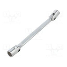 1 pcs x KING TONY - 19101617 - Wrench, socket spanner,with joint, 16mm,17mm, L: 259mm