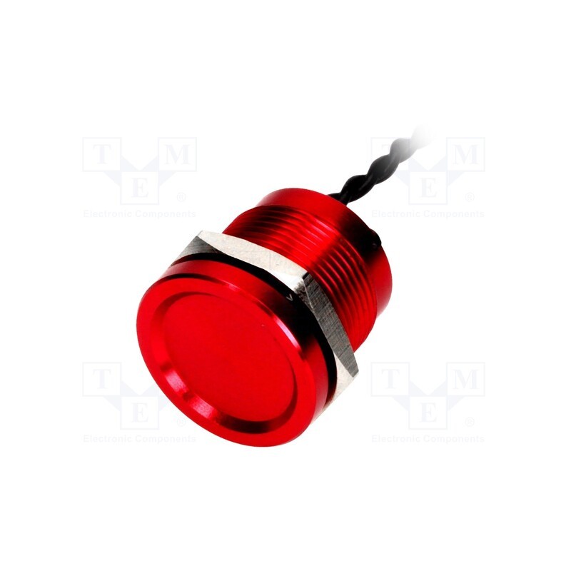 1 pcs x ONPOW - PS193Z10YRD1 - Switch: piezoelectric, Pos: 2, SPST-NO, 0.2A/24VAC, 0.2A/24VDC