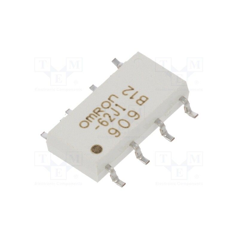 1 pcs x OMRON OCB - G3VM-62J1 - Relay: solid state, DPST-NO, Icntrl: 25mA, 400mA, max.60VAC, SMT