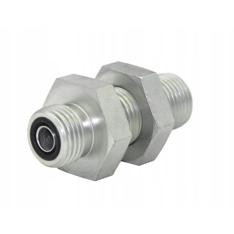Orfs 9 16 bulkhead hydraulic connector