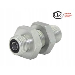 Orfs 9 16 bulkhead hydraulic connector