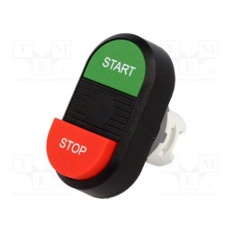1 pcs x ABB - 1SFA611144R1106 - Switch: double, 22mm, Stabl.pos: 1, green/red, none, IP66, Pos: 2