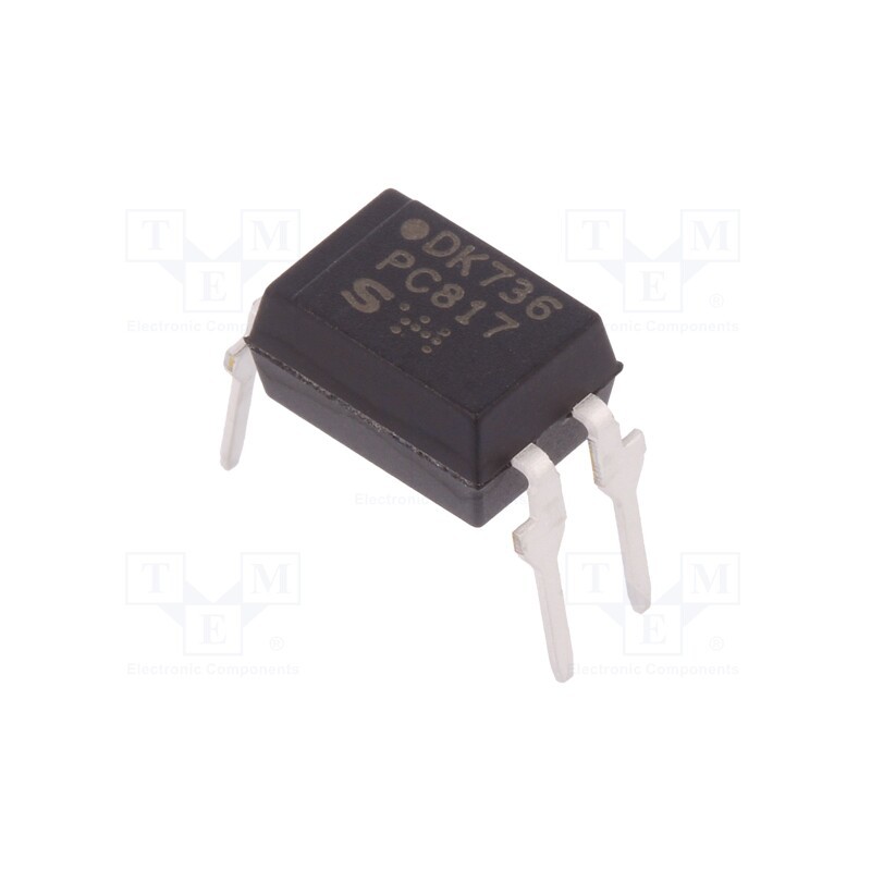 2 pcs x SHARP - PC817X4NSZ1B - Optocoupler, THT, Ch: 1, OUT: transistor, Uinsul: 5kV, Uce: 80V, DIP4
