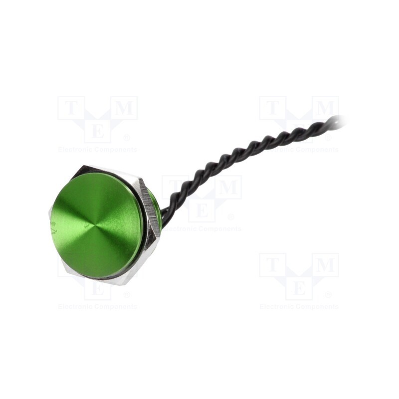 1 pcs x ONPOW - PS161P10YGN1 - Switch: piezoelectric, Pos: 2, SPST-NO, 0.2A/24VAC, 0.2A/24VDC