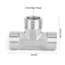 1 2 triple stainless steel external thread
