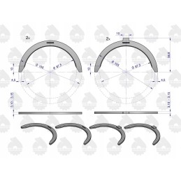 Set of half rings n040 ursus c330 original