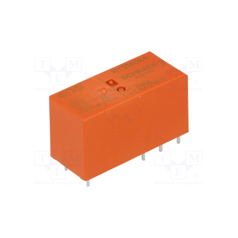 1 pcs x TE Connectivity - 9-1393239-8 - Relay: electromagnetic, SPDT, Ucoil: 24VDC, Icontacts max: 16A