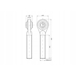 Hanger head l set m36x3 right pin fi28 c