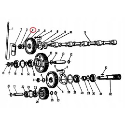 Timing wheel washer for Ursus C 360 50504040